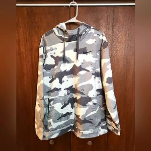 Nike Therma Fit Snow Camo Pullover Hoodie Size XL